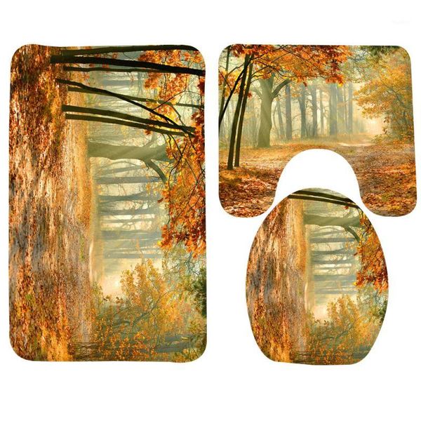 3pcs bath mat set landscape autumn forest tree pattern bath mat anti slip bathroom rug ant toilet sets1
3pcs bath mat set landscape autumn forest tree pattern bath mat anti slip bathroom rug ant toilet sets1