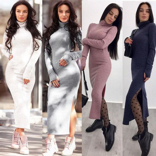 women knitted maxi dress winter casual slim elegant long sleeve bodycon female autumn thin long dresses 2021 new1, Black;gray
women knitted maxi dress winter casual slim elegant long sleeve bodycon female autumn thin long dresses 2021 new1, Black;gray