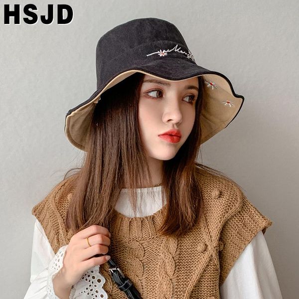 wide brim hats autumn winter women double sided bucket daisy flower embroidery fisherman hat foldable female panama fishing cap, Blue;gray
wide brim hats autumn winter women double sided bucket daisy flower embroidery fisherman hat foldable female panama fishing cap, Blue;gray