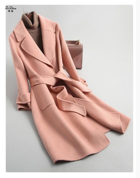 women's wool & blends zizhen long wool&blends trench coat with belt and turn-down collar spring fashion pockets 190408-1,kqn39402, Black
women's wool & blends zizhen long wool&blends trench coat with belt and turn-down collar spring fashion pockets 190408-1,kqn39402, Black