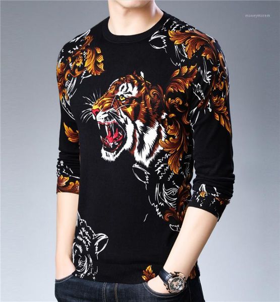 men's sweaters 2021 autumn patterntiger head print sweater men designer knitted herren pullover masculino kazak erkek tricot homme swea, White;black
men's sweaters 2021 autumn patterntiger head print sweater men designer knitted herren pullover masculino kazak erkek tricot homme swea, White;black