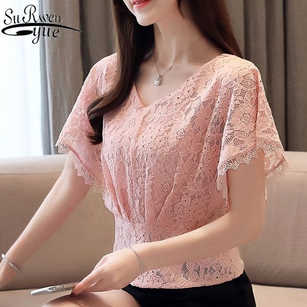 fashion women's and blouses shirts women ladies white shirt plus size for women lace short v-neck 4594 50 y200828
fashion women's and blouses shirts women ladies white shirt plus size for women lace short v-neck 4594 50 y200828