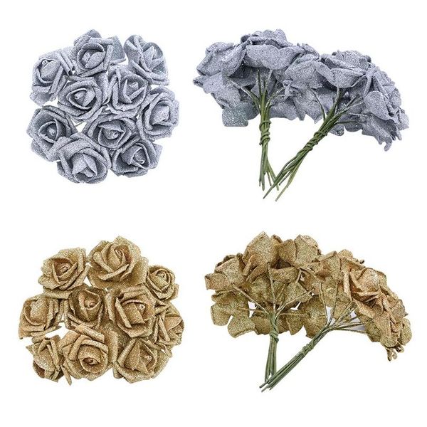6cm new glitter foam rose artificial flower bridal bouquet wedding decoration party cake gift box decorative fake flowe jlllrl
6cm new glitter foam rose artificial flower bridal bouquet wedding decoration party cake gift box decorative fake flowe jlllrl