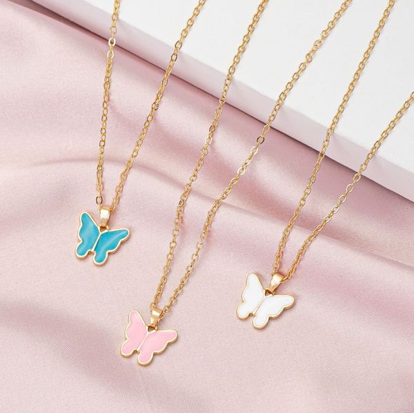 cute butterfly pendant necklace choker for women party golden long chain clavicle necklace korean statement charms jewelry gift, Silver
cute butterfly pendant necklace choker for women party golden long chain clavicle necklace korean statement charms jewelry gift, Silver