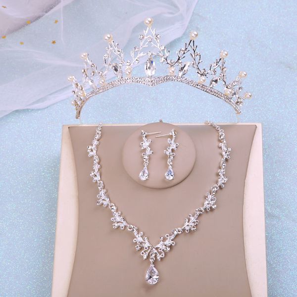 girl 18-year-old super fairy bride atmosphere baroque headdress dress simple wedding ceremony crown, Silver
girl 18-year-old super fairy bride atmosphere baroque headdress dress simple wedding ceremony crown, Silver