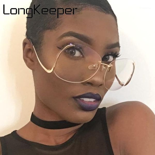 longkeeper oversize sunglass brand designer women big size female clear lens glasses transparent gradient rimless sunglasses1, White;black
longkeeper oversize sunglass brand designer women big size female clear lens glasses transparent gradient rimless sunglasses1, White;black