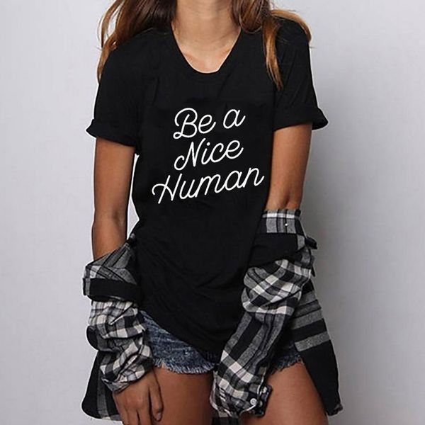 harajuku ulzzang tumblr grunge women t shirt be a nice human letter print short sleeve tshirts summer gift for tees& lady, White
harajuku ulzzang tumblr grunge women t shirt be a nice human letter print short sleeve tshirts summer gift for tees& lady, White