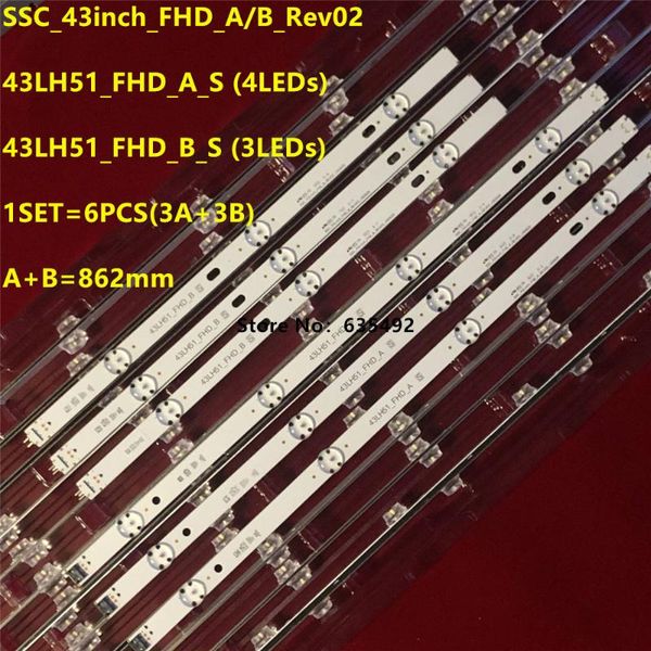 flash heads led backlight strip 43lh51_fhd_a 43lh51_fhd_b for lg 43'' tv 43lh5700-ud 43lh570a 43lh590-zd 43lj515v 43lx300c hc430du
flash heads led backlight strip 43lh51_fhd_a 43lh51_fhd_b for lg 43'' tv 43lh5700-ud 43lh570a 43lh590-zd 43lj515v 43lx300c hc430du