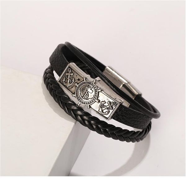 junwei new fashion multi-layer rudder leather bracelet punk style magnetic buckle men's bracelet jewelry gifts jllqqp
junwei new fashion multi-layer rudder leather bracelet punk style magnetic buckle men's bracelet jewelry gifts jllqqp