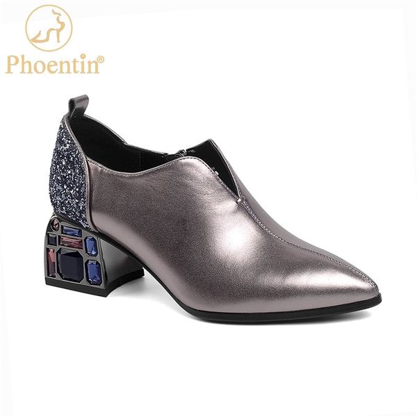 phoentin real leather woman pumps pointy bling crystal heels zip closure shoes women mid heel shoes patchwork plus size lj201112, Black
phoentin real leather woman pumps pointy bling crystal heels zip closure shoes women mid heel shoes patchwork plus size lj201112, Black