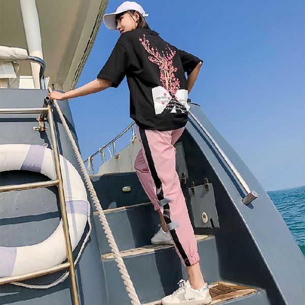 tyha7 trendy brand leisure celebrity suit women's 2020 summer ankle-length and new pants internet sports loose hip hop trousers student, Gray
tyha7 trendy brand leisure celebrity suit women's 2020 summer ankle-length and new pants internet sports loose hip hop trousers student, Gray