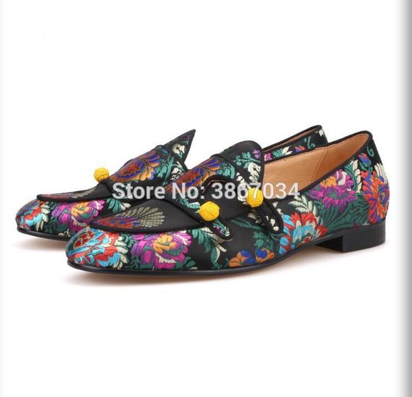 shooegle fashion men multi-color embroidered loafers double-monk stress flats bohemia casual shoes floral dress wedding shoes, Black
shooegle fashion men multi-color embroidered loafers double-monk stress flats bohemia casual shoes floral dress wedding shoes, Black