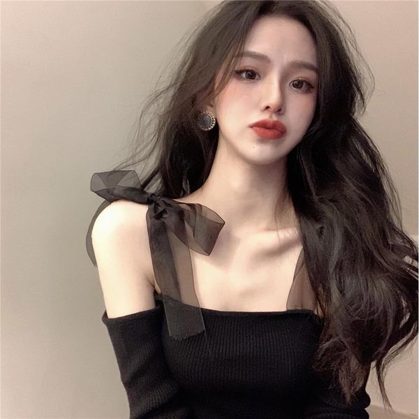 2021 new womens neck knitwear sleeve lightweaight knit sweater pullovers 8wcv, White;black
2021 new womens neck knitwear sleeve lightweaight knit sweater pullovers 8wcv, White;black