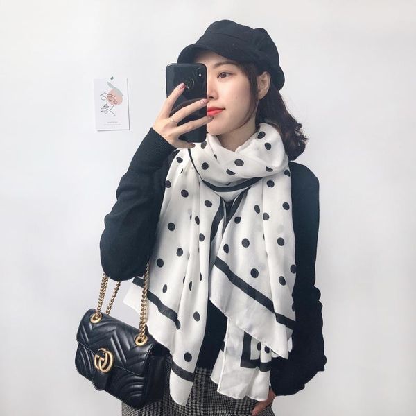 winter 2020 new wave dot long scarf japan and south korea ladies sweet ramie cotton scarf printed warm, Blue;gray
winter 2020 new wave dot long scarf japan and south korea ladies sweet ramie cotton scarf printed warm, Blue;gray