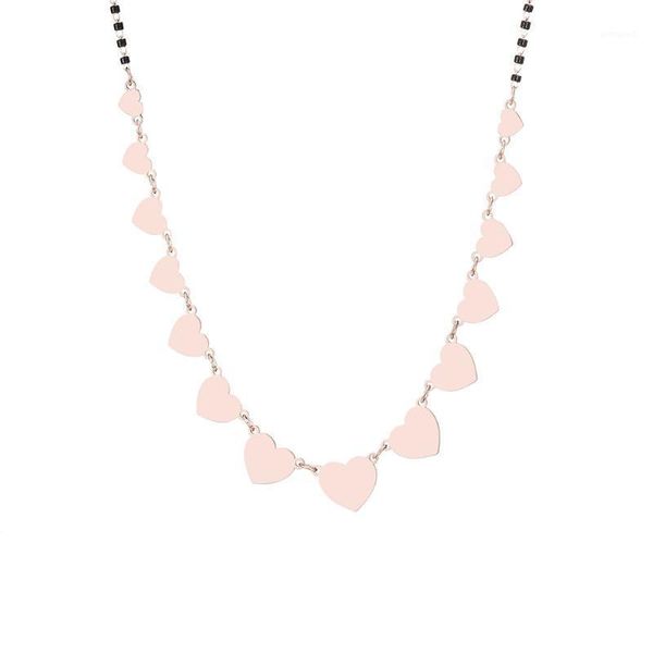 chokers trendy women rose gold stainless steel necklaces multi hearts black beads chain statement jewelry accessories 20211, Golden;silver
chokers trendy women rose gold stainless steel necklaces multi hearts black beads chain statement jewelry accessories 20211, Golden;silver
