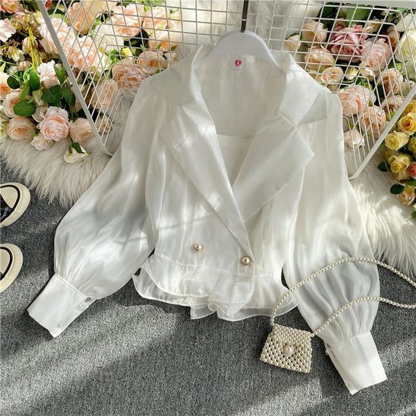 elegant women shirts summer new turn-down collar lantern sleeved short button office lady elegant outwear, White
elegant women shirts summer new turn-down collar lantern sleeved short button office lady elegant outwear, White
