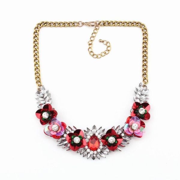 wholesale 2020 new trendy fashion gold chain colorful crystal flower statement pendant necklace for women jewelry, Golden;silver
wholesale 2020 new trendy fashion gold chain colorful crystal flower statement pendant necklace for women jewelry, Golden;silver