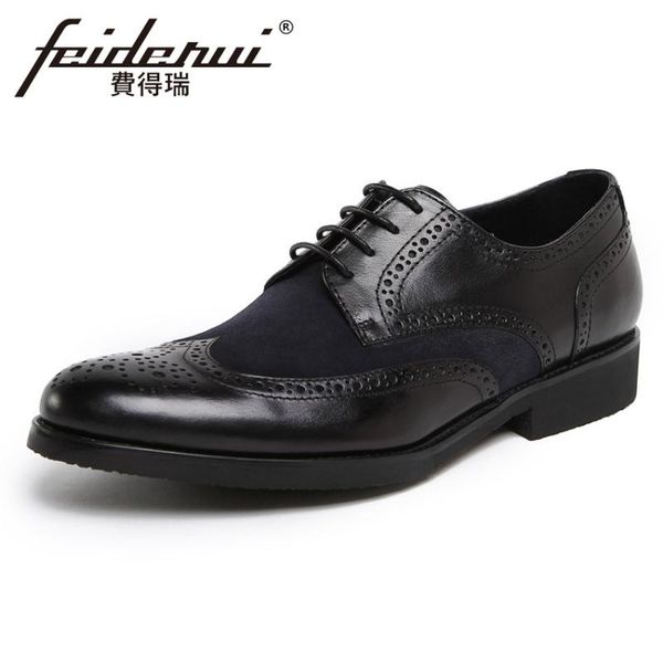 new vintage genuine leather men's carved oxfords round toe derby british man handmade formal dress wedding brogue shoes ymx483, Black
new vintage genuine leather men's carved oxfords round toe derby british man handmade formal dress wedding brogue shoes ymx483, Black