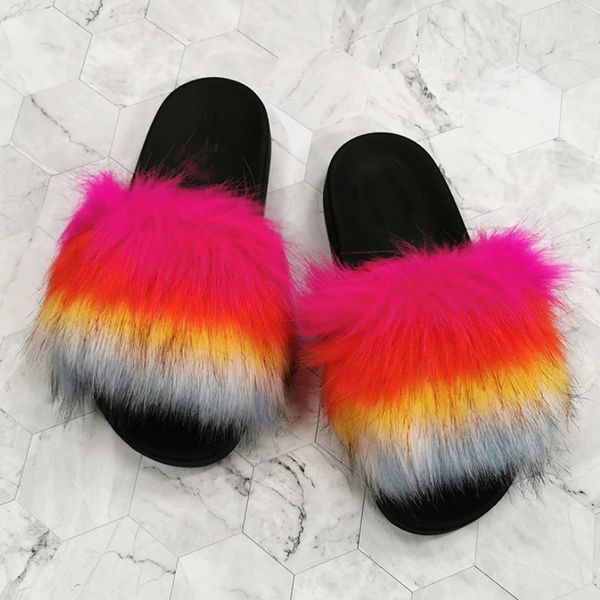 2020 new imitation fox fur slippers faux furry fluffy sandal women slides sandals indoor shoes for female slip on flip flops #sd68, Black
2020 new imitation fox fur slippers faux furry fluffy sandal women slides sandals indoor shoes for female slip on flip flops #sd68, Black