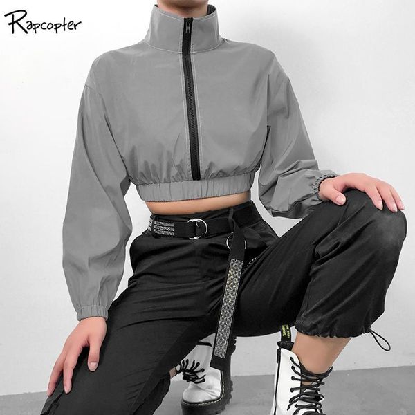 rapcopter reflective high street zipper womens jacket turn-down collar autumn long sleeve harajuku woven ladies casual jackets1, Black;brown
rapcopter reflective high street zipper womens jacket turn-down collar autumn long sleeve harajuku woven ladies casual jackets1, Black;brown