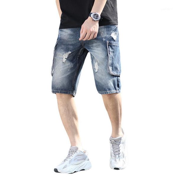 moruancle men's summer ripped denim shorts fashion destroyed hip hop short jeans with big pockets plus size 28-42 loose fit1, Blue
moruancle men's summer ripped denim shorts fashion destroyed hip hop short jeans with big pockets plus size 28-42 loose fit1, Blue
