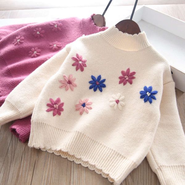 girls' ~ 332571 vertical collar winter embroidered petal pullover sweater children's wear, Blue
girls' ~ 332571 vertical collar winter embroidered petal pullover sweater children's wear, Blue