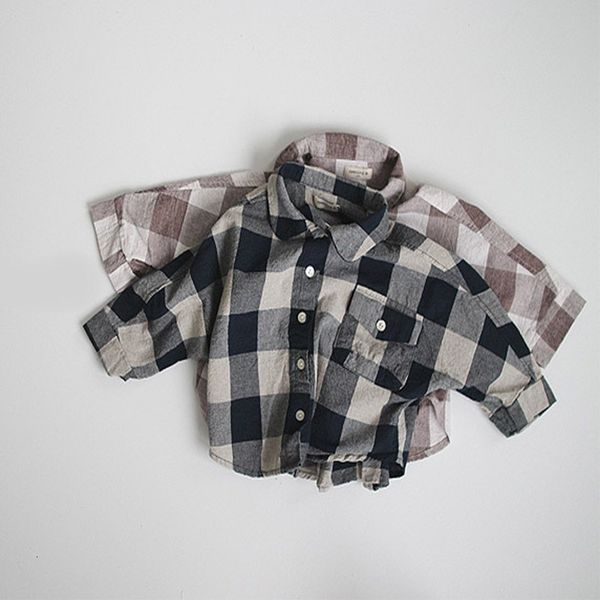 2021 new autumn boy plaid shirt baby full blouse kids long sleeve jumper girls clothes z7q0, Black;white
2021 new autumn boy plaid shirt baby full blouse kids long sleeve jumper girls clothes z7q0, Black;white