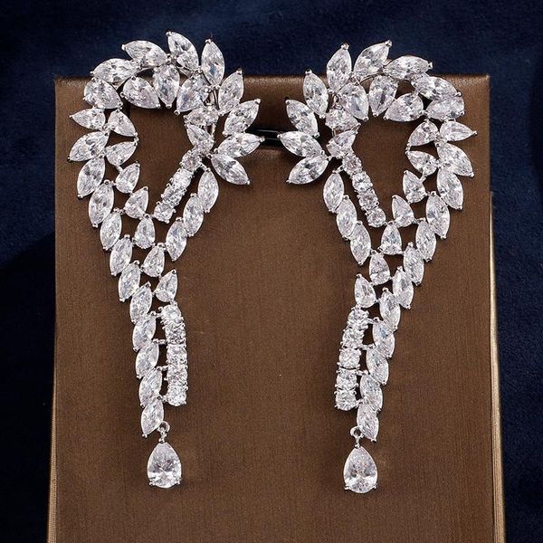 rakol luxury cubic zirconia long dangle shiny earrings love heart earrings for women fashion party wedding jewelry brinco re039k, Silver
rakol luxury cubic zirconia long dangle shiny earrings love heart earrings for women fashion party wedding jewelry brinco re039k, Silver
