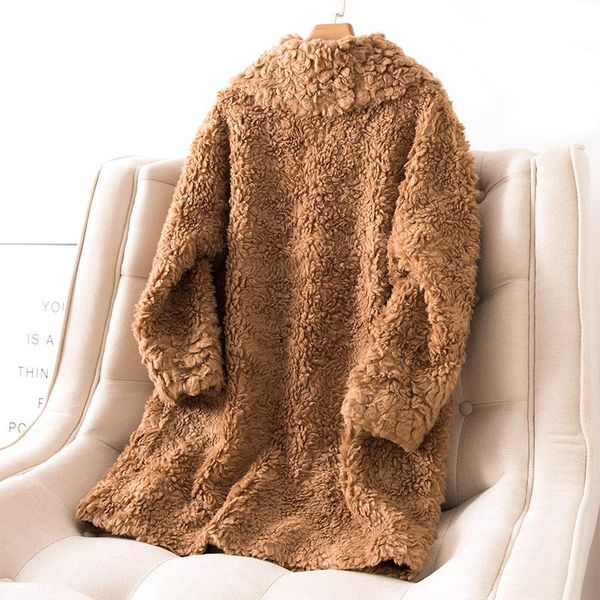 clothes autumn winter 2020 women real fur coat female wool jacket korean vintage sheep shearling suede lining manteau femme, Black
clothes autumn winter 2020 women real fur coat female wool jacket korean vintage sheep shearling suede lining manteau femme, Black