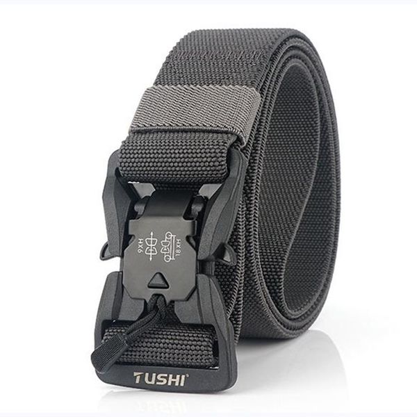 tactical belt hard pc quick release magnetic buckle belt soft real nylon high strength elastic sports accessories, Black;gray
tactical belt hard pc quick release magnetic buckle belt soft real nylon high strength elastic sports accessories, Black;gray
