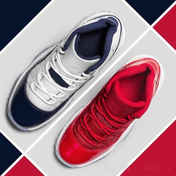 with box 11s men women basketball shoes air bred citrus concord 23 45 72-10 red bred white black grey teal j11 sneakers, White;red 
with box 11s men women basketball shoes air bred citrus concord 23 45 72-10 red bred white black grey teal j11 sneakers, White;red