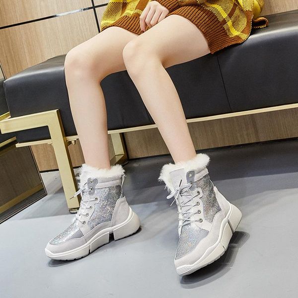 boots women winter fashion brand plush snow real leather lady shoes female warm thick fur ankle, Black
boots women winter fashion brand plush snow real leather lady shoes female warm thick fur ankle, Black