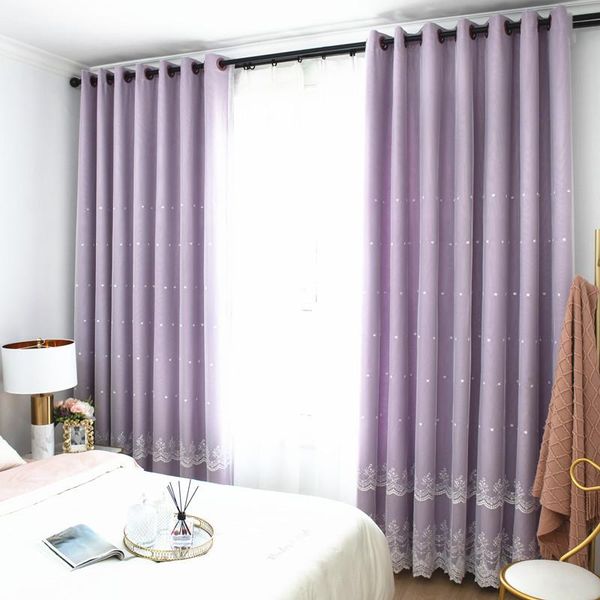 curtains for living room bedroom children's embroidered window screening yarn princess purple cotton linen shade curtain 
curtains for living room bedroom children's embroidered window screening yarn princess purple cotton linen shade curtain