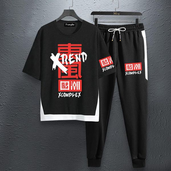 casual men's set 13 styles hip-hop streetwear outwearl two piece set t-shirt and ankle-length pant clothes lj201125, Gray
casual men's set 13 styles hip-hop streetwear outwearl two piece set t-shirt and ankle-length pant clothes lj201125, Gray