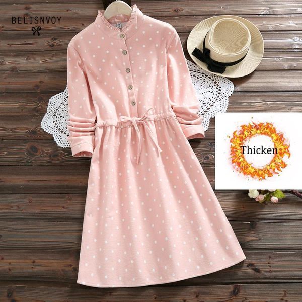 mori girl autumn winter warm women dresses ruffled polka dot printed long sleeve female vestidos sweet pink drawstring dress1, Black;gray
mori girl autumn winter warm women dresses ruffled polka dot printed long sleeve female vestidos sweet pink drawstring dress1, Black;gray