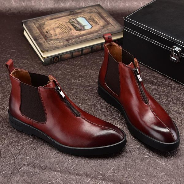 trend boots business cowhide boots work soft bottom botas work shoes cowhide men hombre black brown pointed toe ankle
trend boots business cowhide boots work soft bottom botas work shoes cowhide men hombre black brown pointed toe ankle