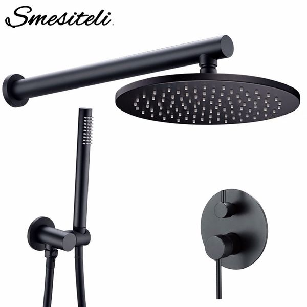 bathroom rain shower faucet system set bath mixer tap matt black rose brass diverter hand held 8-16" head wall arm kit 1011
bathroom rain shower faucet system set bath mixer tap matt black rose brass diverter hand held 8-16" head wall arm kit 1011