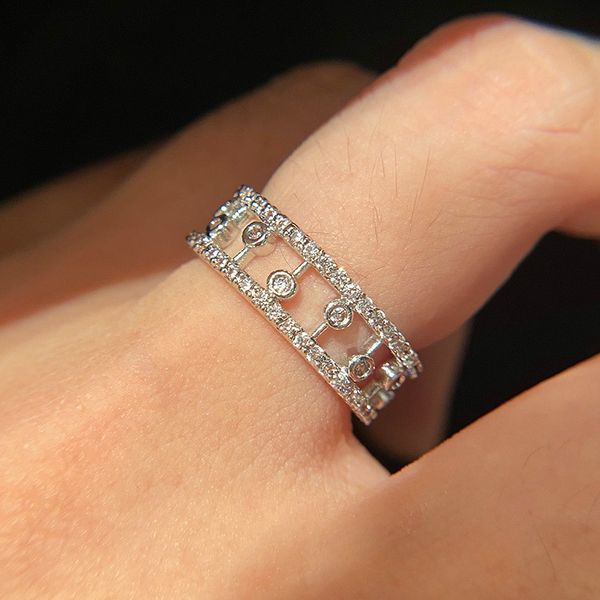 2021 merry of diamonds and hollow beads. retro double-row stone micro-inlaid index finger online celebrity disco dancing ring, Silver
2021 merry of diamonds and hollow beads. retro double-row stone micro-inlaid index finger online celebrity disco dancing ring, Silver