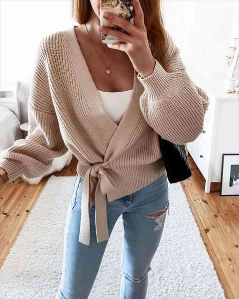 womens sweater v-neck cardigan lace up bow sweater solid color females coat white purple, White;black
womens sweater v-neck cardigan lace up bow sweater solid color females coat white purple, White;black