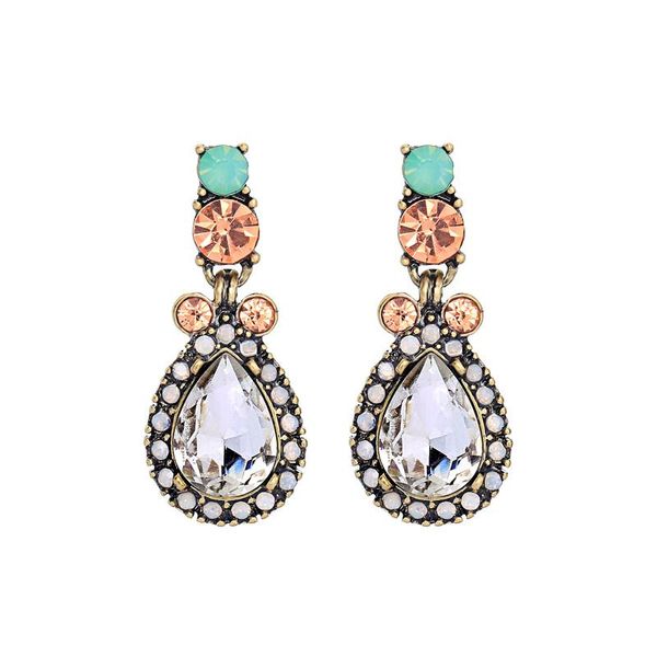 wholesale elegant luxury water drop earrings vintage gold color rhinestone geometric dangle earrings party dress accessories, Silver
wholesale elegant luxury water drop earrings vintage gold color rhinestone geometric dangle earrings party dress accessories, Silver