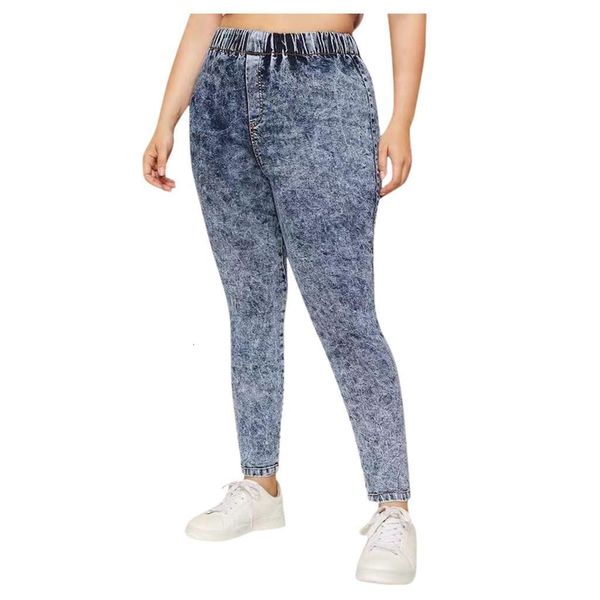 sagace autumn winter warm elastic waistband women's slim high waist super large size jeans solid color casual loose jeans l-5l, Blue
sagace autumn winter warm elastic waistband women's slim high waist super large size jeans solid color casual loose jeans l-5l, Blue
