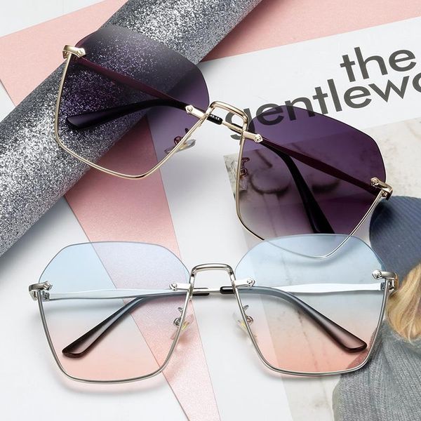 fashion rimless square sunglasses for women 2020 rectangle female sun glasses green black brown square men's goggles fml, White;black
fashion rimless square sunglasses for women 2020 rectangle female sun glasses green black brown square men's goggles fml, White;black
