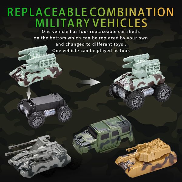 electric universal vehicles music colorful light kid toy military shell assembly car toy for child gift
electric universal vehicles music colorful light kid toy military shell assembly car toy for child gift