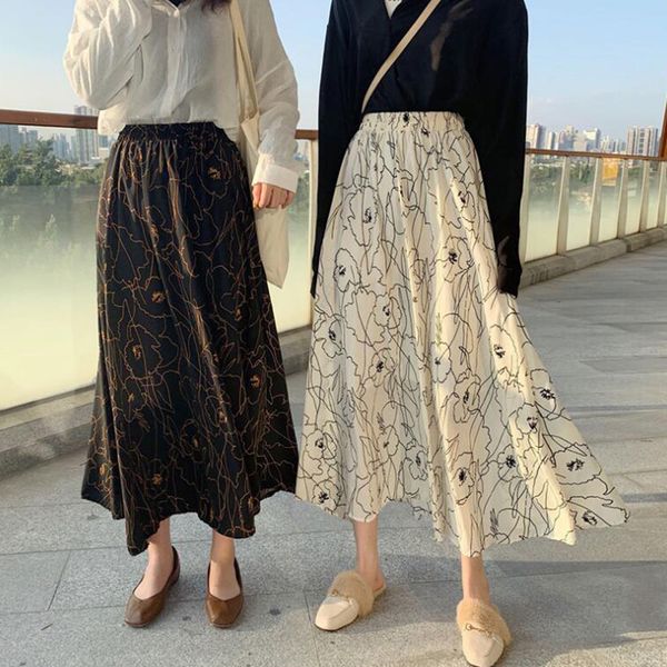 2021 90cm bohemian long maxi summer fashion chiffon female boho sun skirt high waist ra15, Black
2021 90cm bohemian long maxi summer fashion chiffon female boho sun skirt high waist ra15, Black