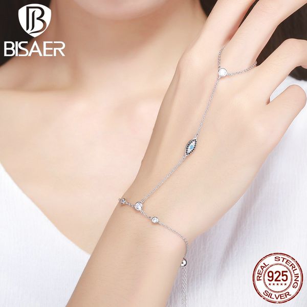 925 sterling silver lucky blue eyes chain bracelets for women girl lace-up hand strand bracelet sterling silver jewelry ecb023 1028, Black
925 sterling silver lucky blue eyes chain bracelets for women girl lace-up hand strand bracelet sterling silver jewelry ecb023 1028, Black