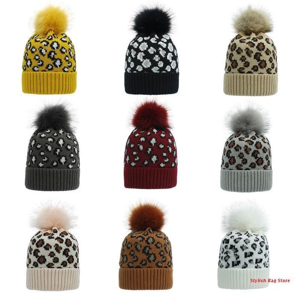 women winter warm knitted beanie hat retro leopard fuffy pompom cuffed skull cap, Blue;gray
women winter warm knitted beanie hat retro leopard fuffy pompom cuffed skull cap, Blue;gray