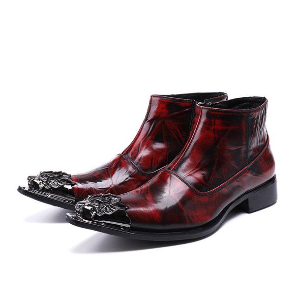 men's martin boots short boots cool short heightening trendy men's sapatos cow leather korean trendy pointed toe zip, Black
men's martin boots short boots cool short heightening trendy men's sapatos cow leather korean trendy pointed toe zip, Black