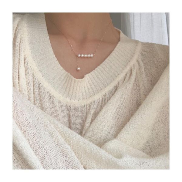 chains 925 sterling silver with 14k gold balance faux pearl necklace women jewelry runway gown hiphop rare glam japan korean fashion
chains 925 sterling silver with 14k gold balance faux pearl necklace women jewelry runway gown hiphop rare glam japan korean fashion