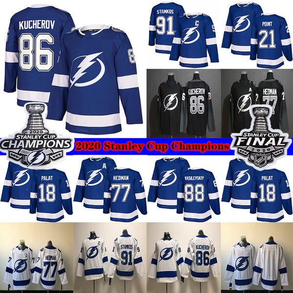 tampa bay lightning 2020 stanley cup champions 86 nikita kucherov 77 victor hedman 91 steven stamkos 21 brayden point hockey jerseys, Black;red
tampa bay lightning 2020 stanley cup champions 86 nikita kucherov 77 victor hedman 91 steven stamkos 21 brayden point hockey jerseys, Black;red