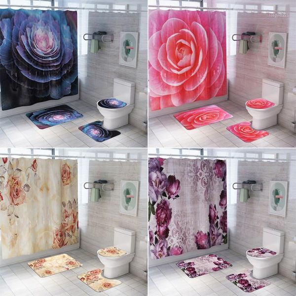 bipoobee pink flowers print shower curtain carpet cover toilet cover bath mat pad set bathroom curtains with 12 hooks home decor1
bipoobee pink flowers print shower curtain carpet cover toilet cover bath mat pad set bathroom curtains with 12 hooks home decor1